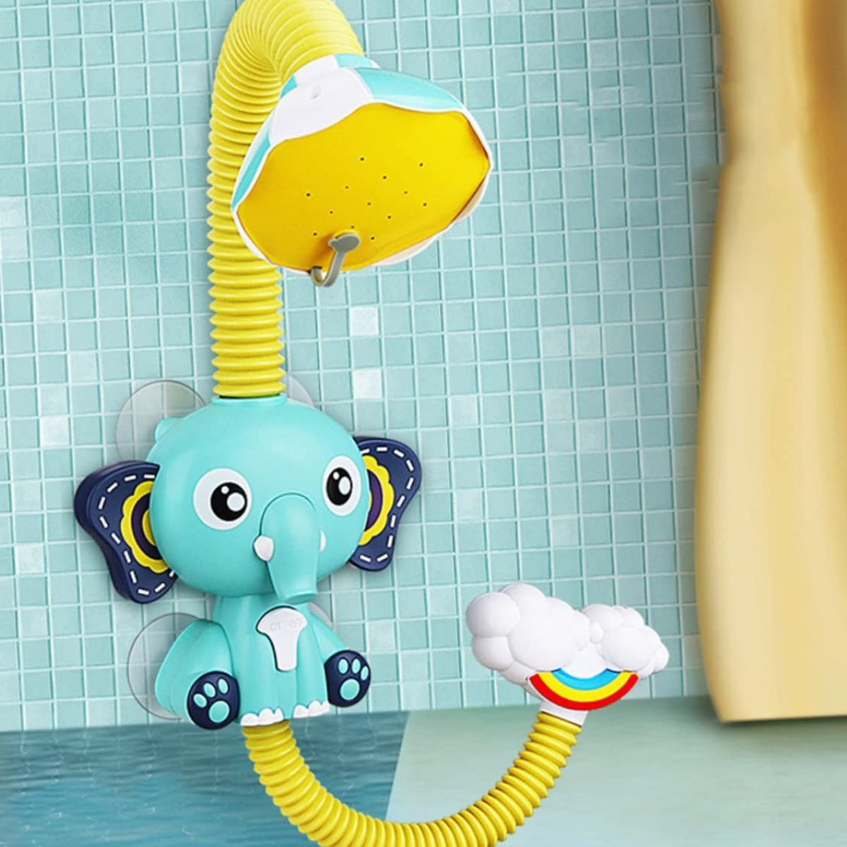 JUGUETE PARA BAÑO FORMA ELEFANTE HORA DE BAÑO DUCHA BEBE LAU - 9