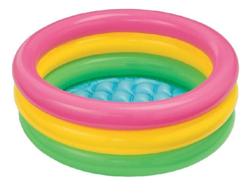 PISCINA INFLABLE REDONDA PVC PATIO INTERIOR HOGAR NIÑOS LAU - 1