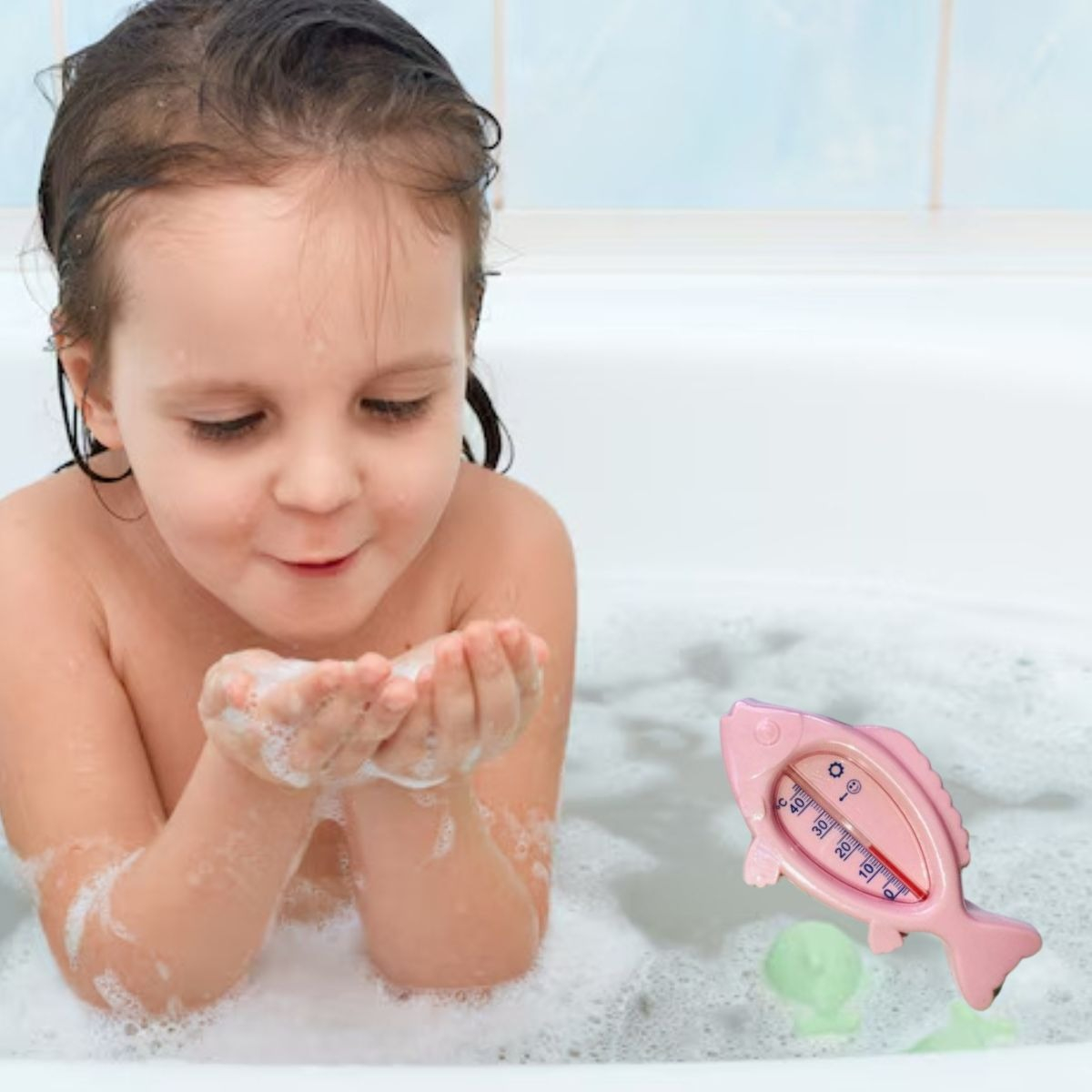 SET 7 TERMOMETRO DE BAÑO AGUA FORMA PEZ TEMPERATURA BEBE LAU - 9