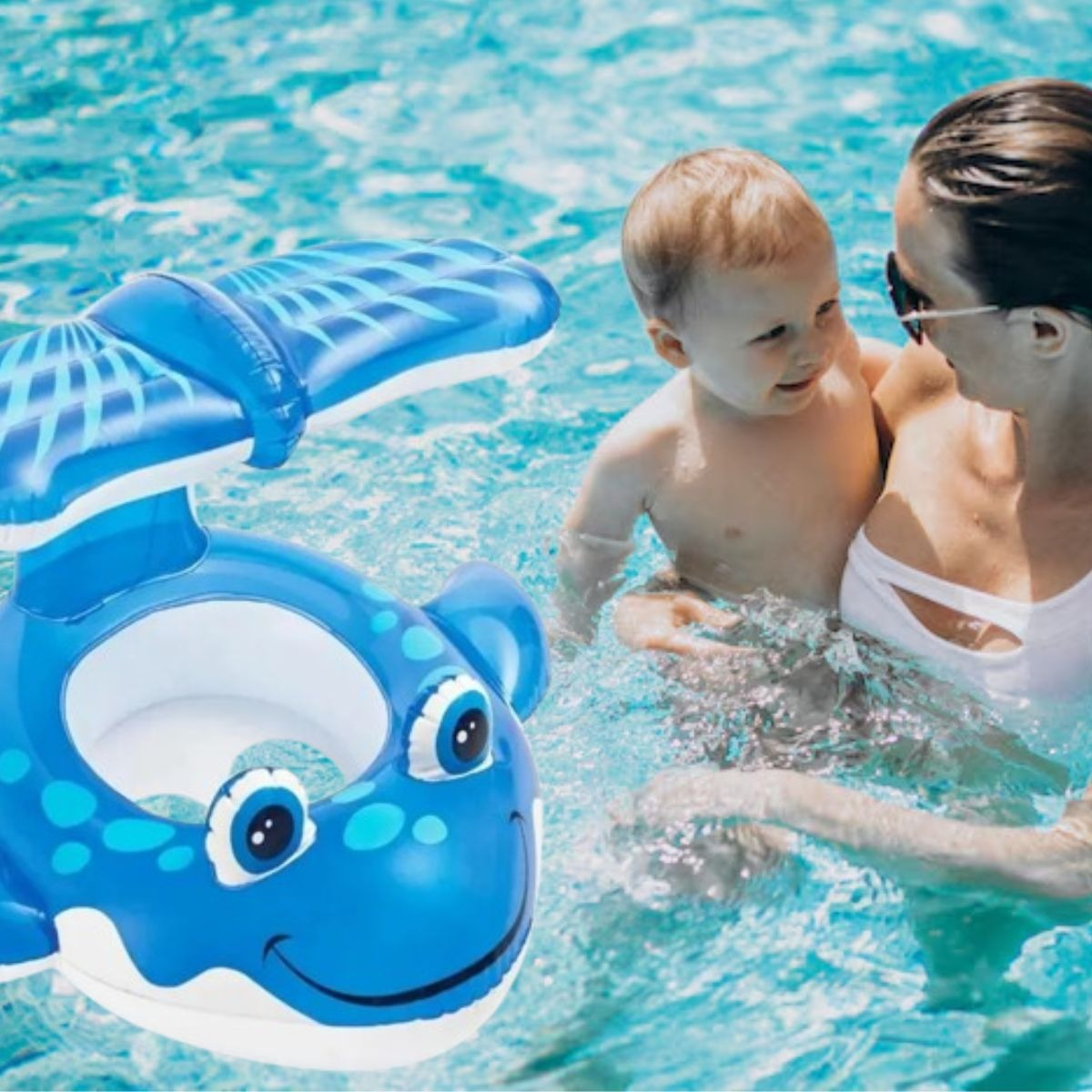 FLOTADOR INFLABLE INFANTIL BALLENA PISCINA VERANO NIÑOS LAU - 10