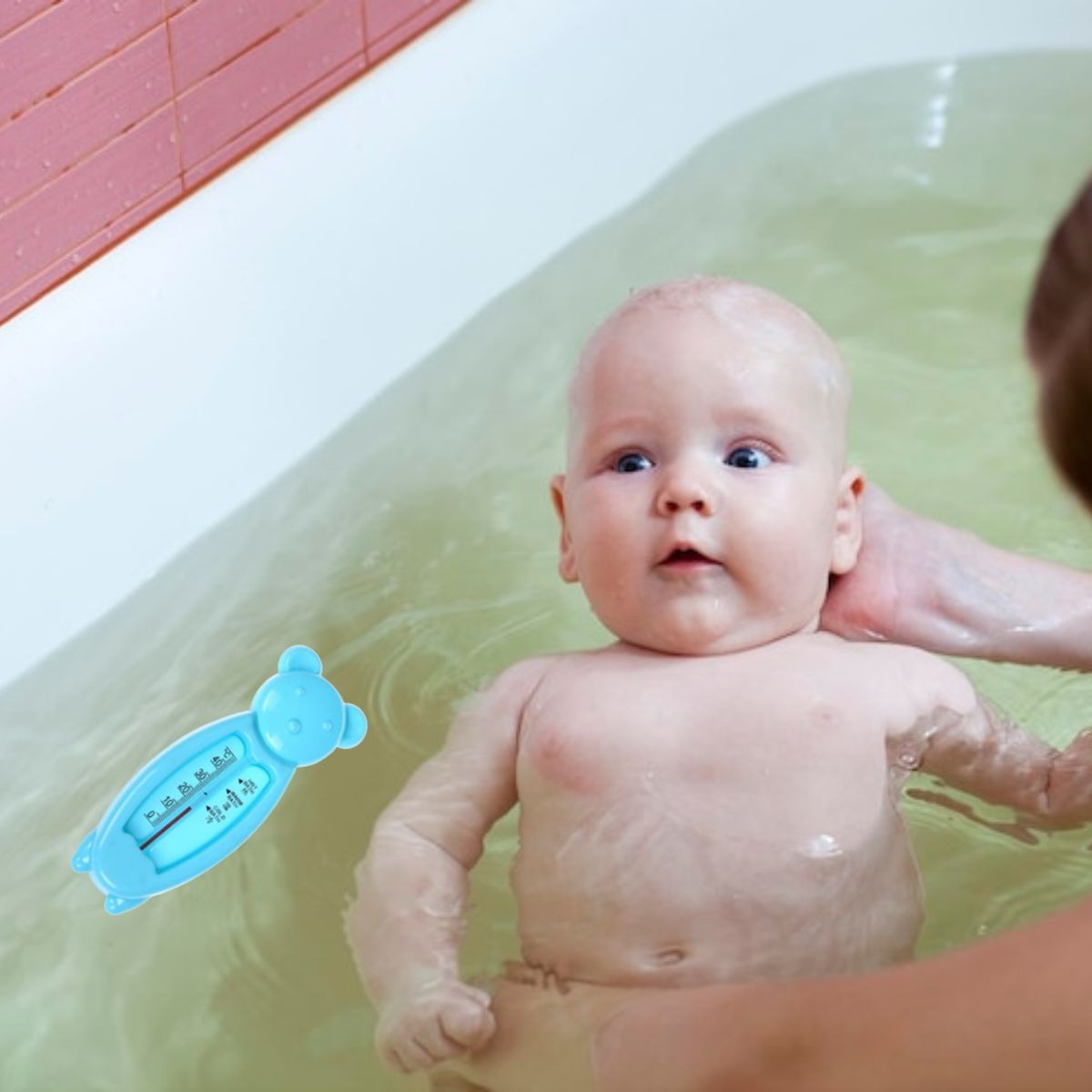 SET 6 TERMOMETRO DE BAÑO AGUA FORMA OSO TEMPERATURA BEBE LAU - 4