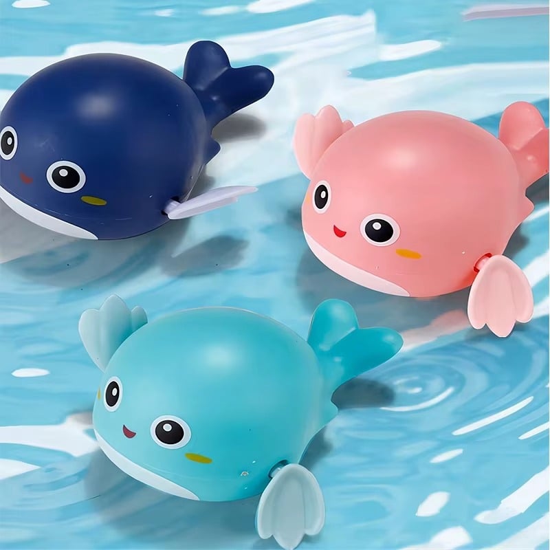SET 6 JUGUETES DE BAÑO FORMA BALLENA ACUATICO DIVERTIDO LAU - 9