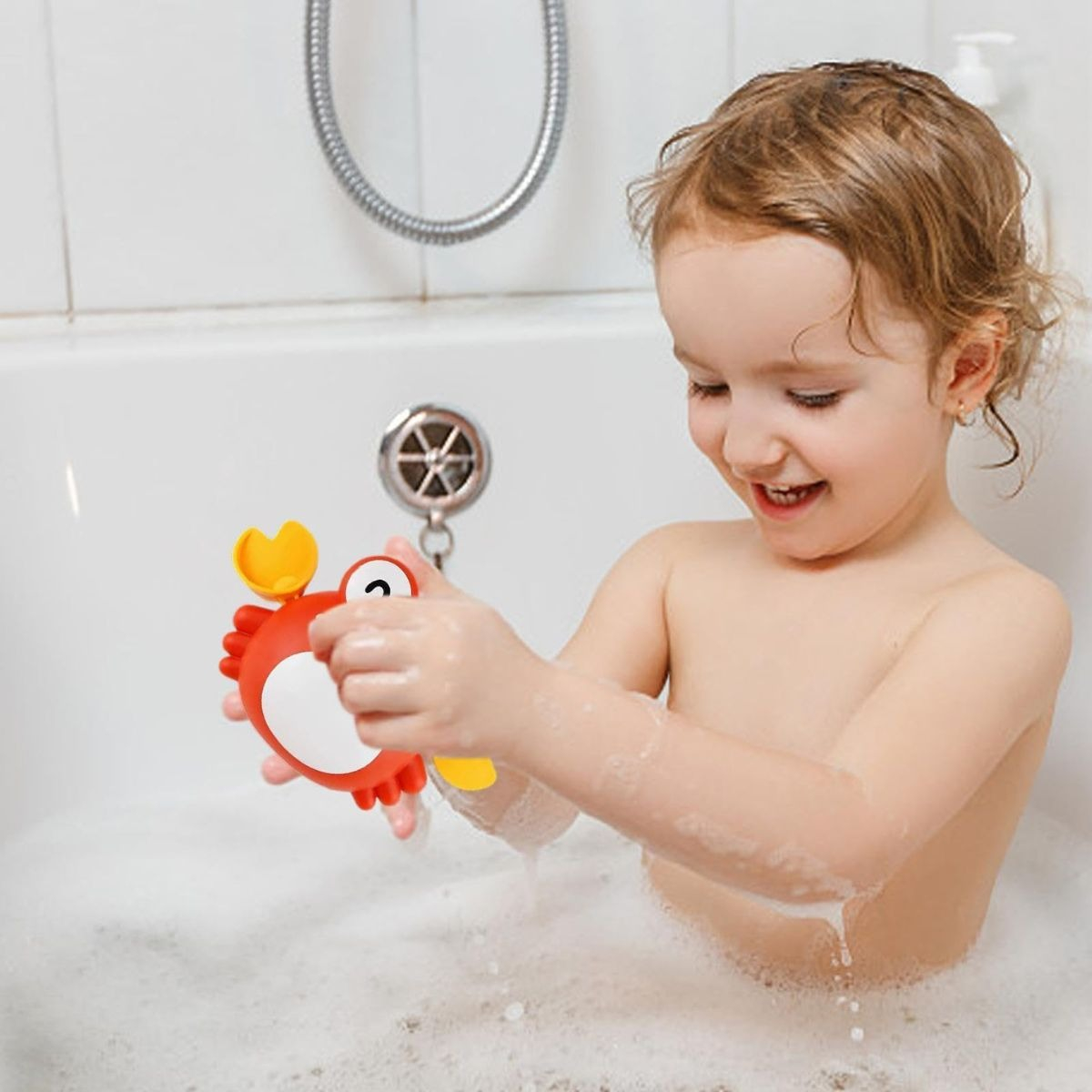 SET 6 JUGUETES DE BAÑO MOVILES CUERDA ANIMALITOS BEBE LAU - 4