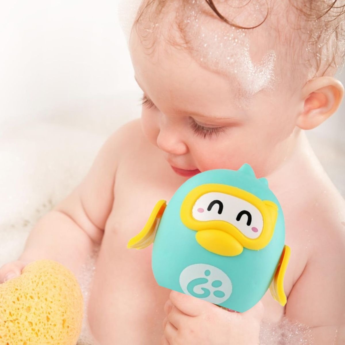 SET 6 JUGUETES DE BAÑO MOVILES CUERDA ANIMALITOS BEBE LAU - 10