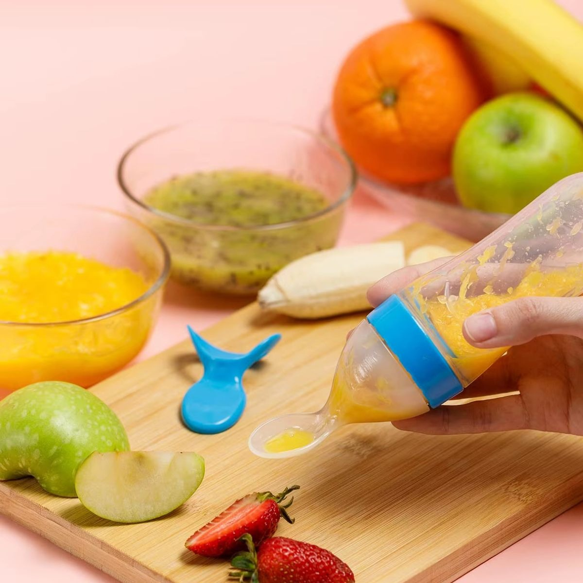 SET 4 DOSIFICADOR DE ALIMENTO CUCHARA PARA BEBE LAU - 7