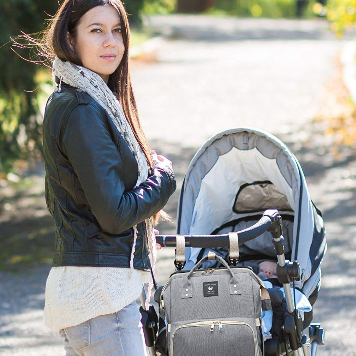 MOCHILA 4 EN 1 PARA VIAJE PASEO CON CAMBIADOR BEBE LAU - 3