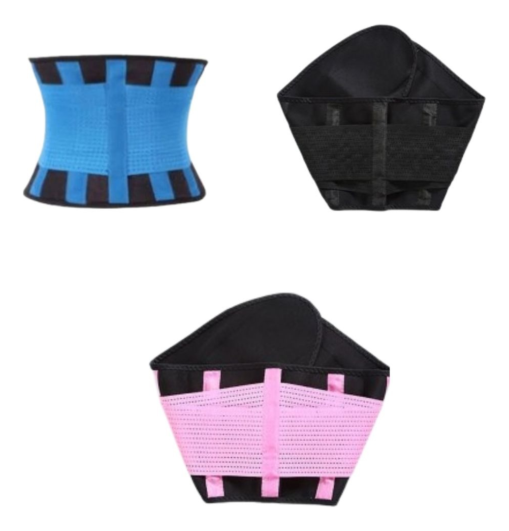 SET 2 FAJAS MOLDEADORA REDUCTOR CINTURA HOMBRES MUJERES LAU - 6