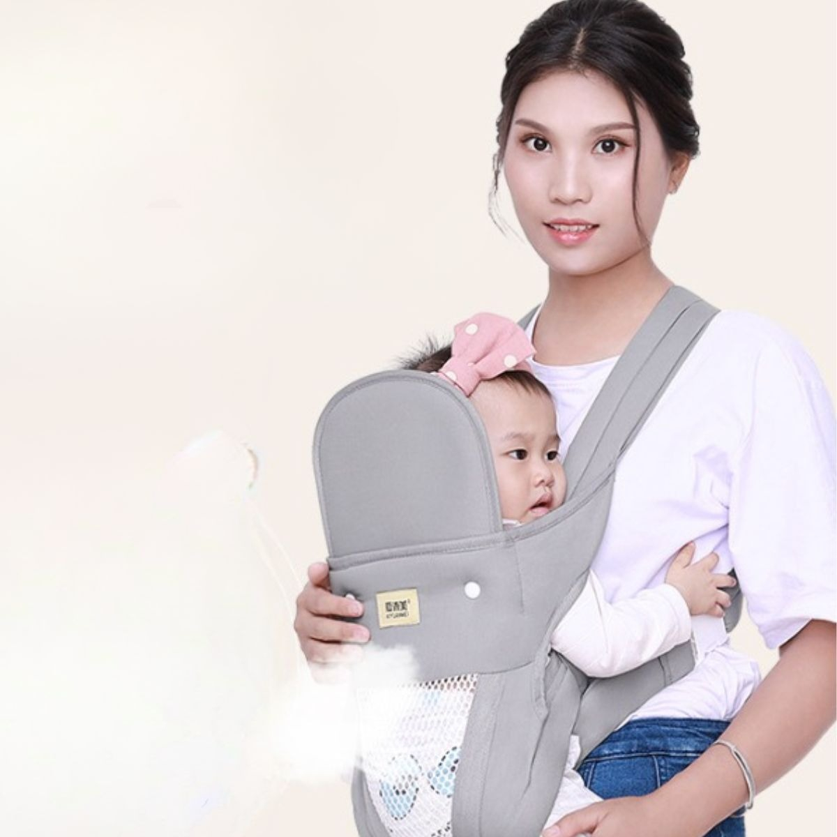 PORTABEBE ERGONOMICO 3 EN 1 AJUSTABLE SOPORTE LAU - 5