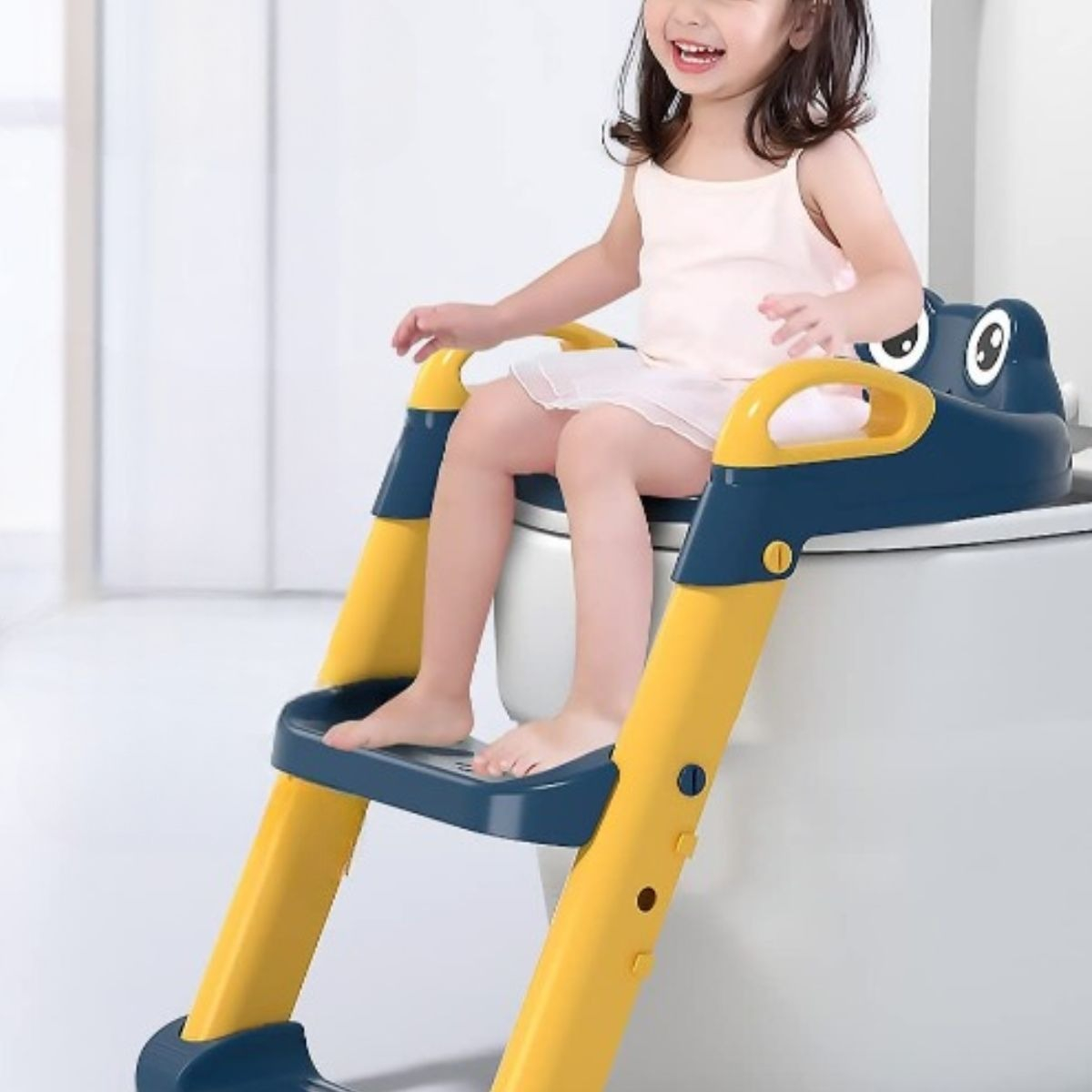 ASIENTO DE INODORO NIÑOS ESCALERA PLEGABLE AJUSTABLE LAU - 10