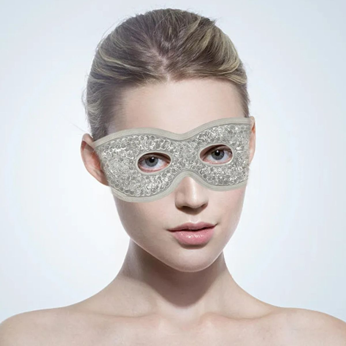 SET 7 MASCARILLA DE OJOS ANTIFAZ GEL BRILLANTE LENTES LAU - 5