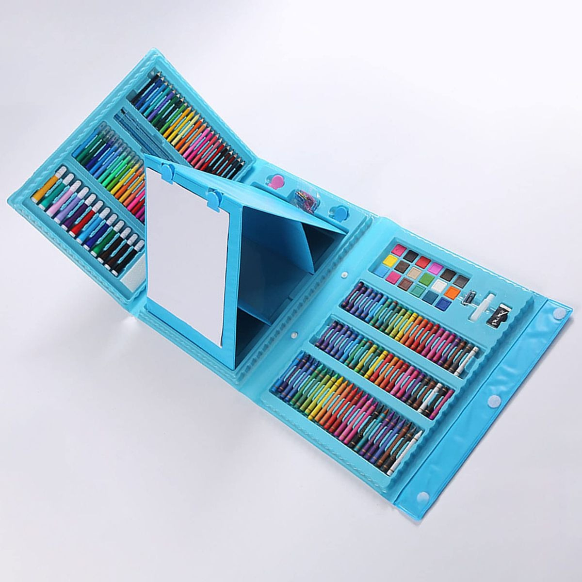 SET DE CRAYONES 208 PIEZAS ARTE ACUARELA COLORES NIÑOS LAU - 5