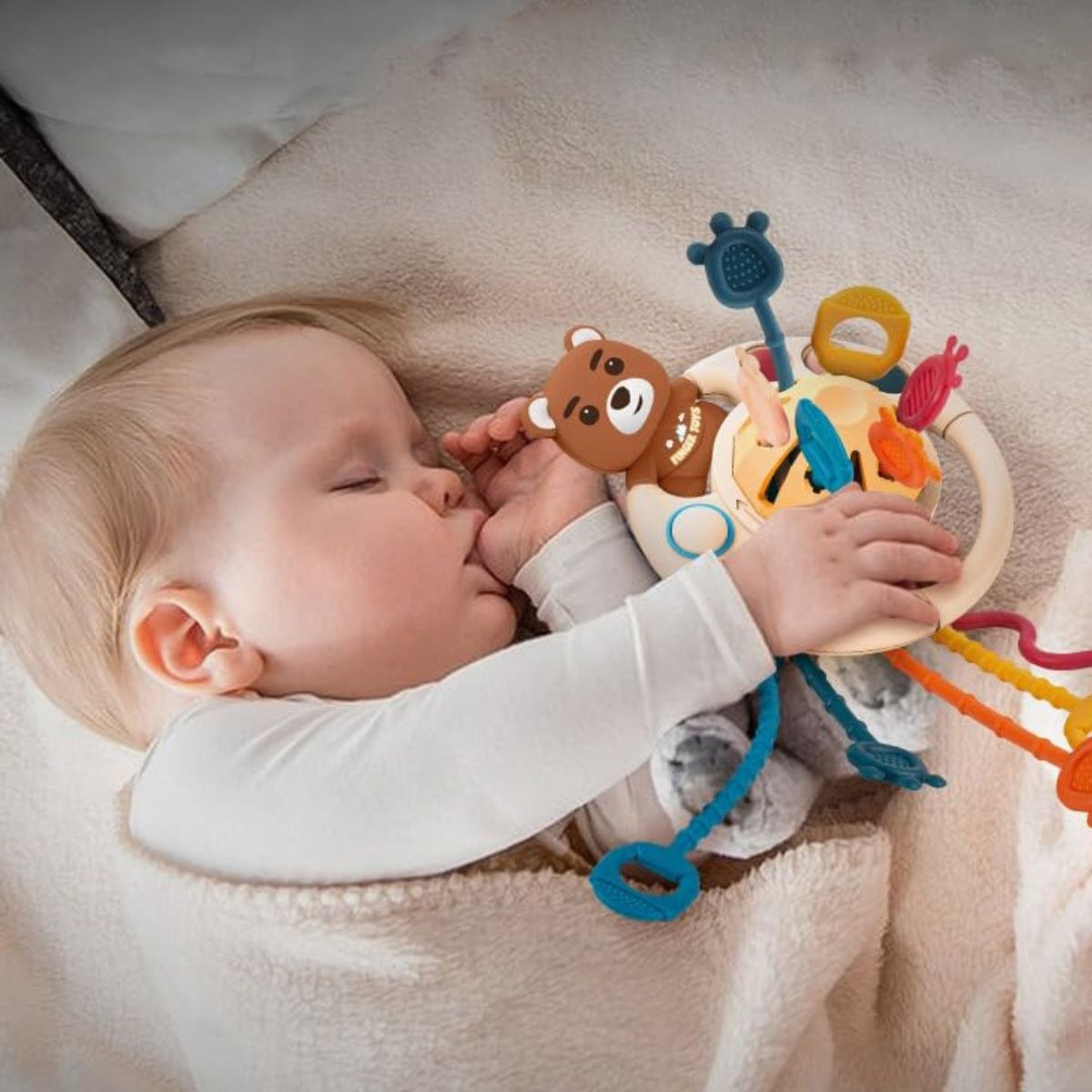 JUGUETE SENSORIAL MONTESSORI 4EN1 MULTIUSO PARA BEBE LAU - 6