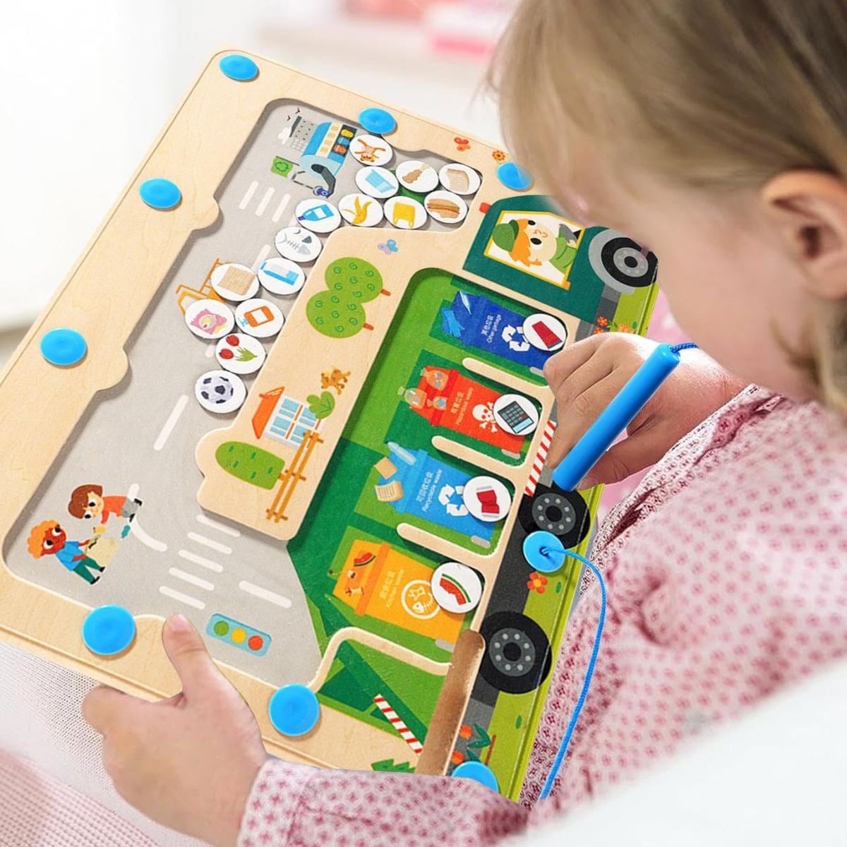 JUGUETE ROMPECABEZAS DE MONTESSORI LABERINTO MAGNETICO LAU - 3