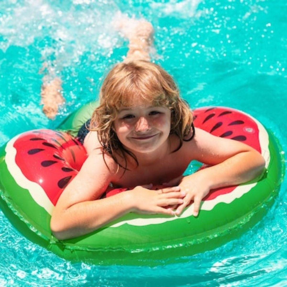SET 3 FLOTADOR INFLABLE DE PISCINA DISEÑO SANDIA VERANO LAU - 7