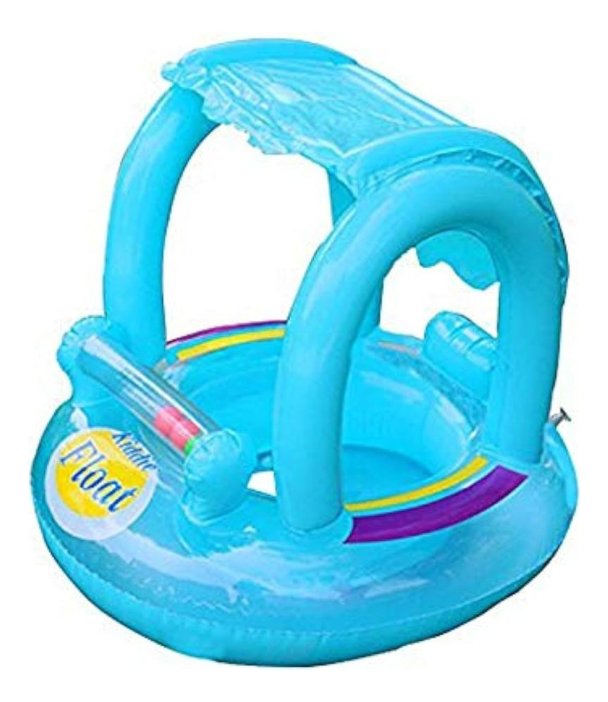 FLOTADOR INFLABLE PARA BEBE CAMPANA Y TOLDO PISCINA LAU - 9