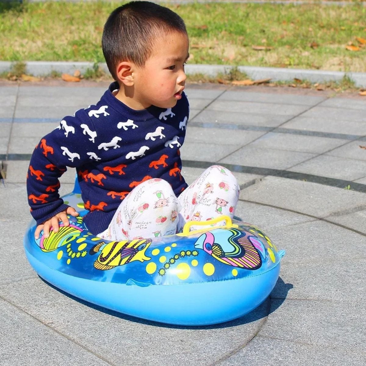SET 3 FLOTADOR INFLABLE DE PISCINA PLEGABLE NIÑOS VERANO LAU - 4