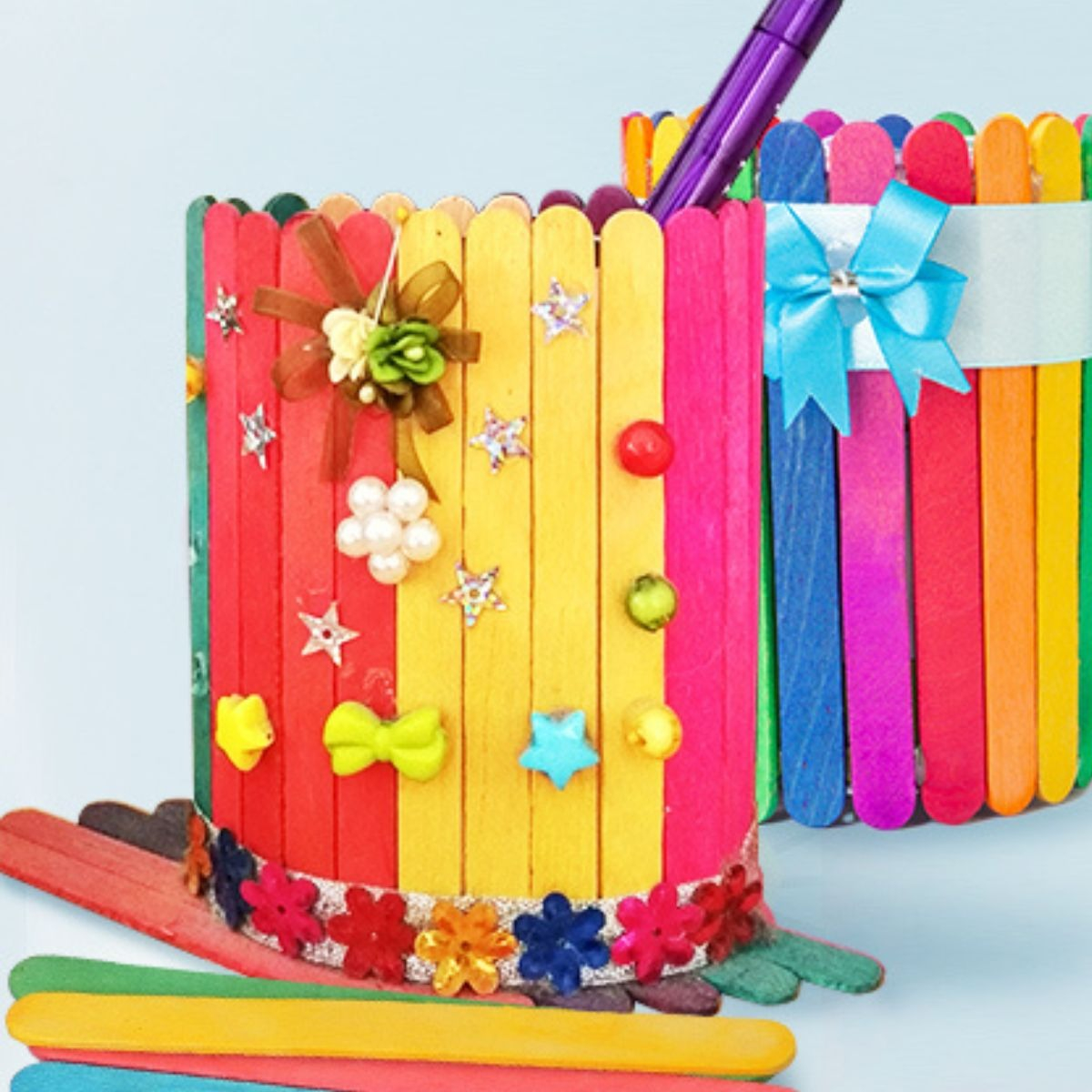 SET 8 PACK PALETAS DE COLORES DEPILACION ACTIVIDADES LAU - 9