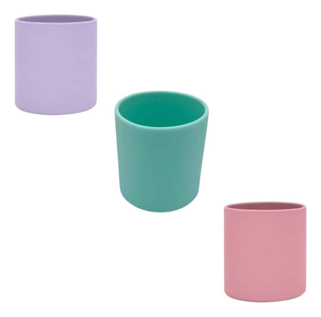 SET 4 VASOS DE SILICONA FLEXIBLE SUAVE COLORES NIÑOS LAU - 5