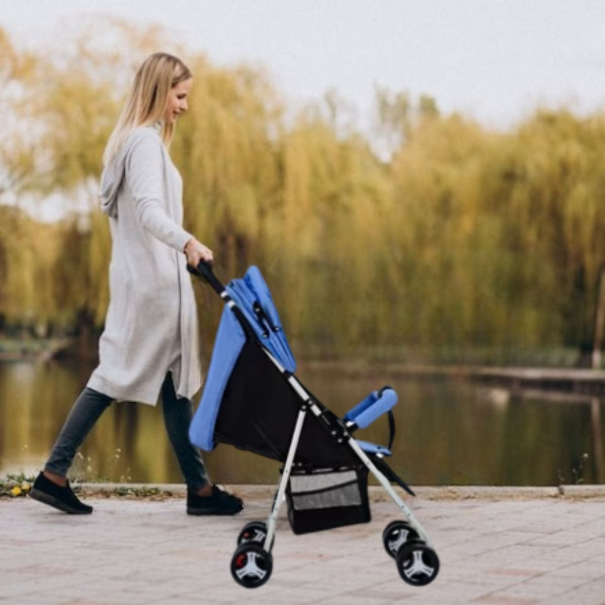 CARRITO COCHE DE PASEO PLEGABLE RECLINABLE COMPACTO BEBE LAU - 6