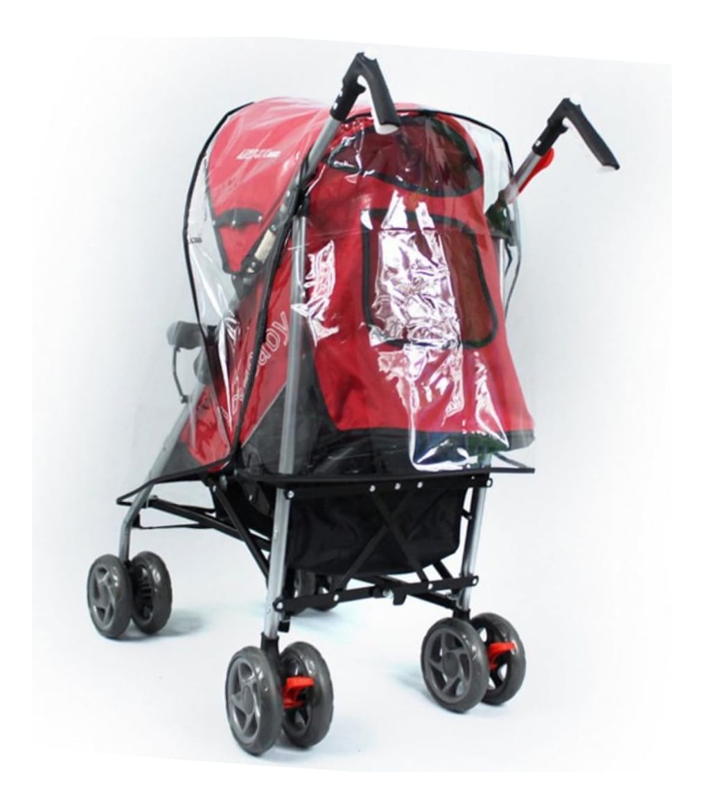SET 2 PROTECTORES DE LLUVIA UNIVERSAL CARRITO BEBE LAU - 5