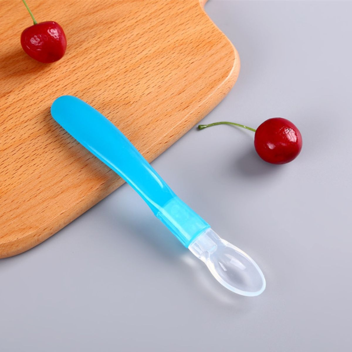 SET 8 CUCHARAS ERGONOMICAS SILICONA FLEXIBLE BEBE LAU - 9