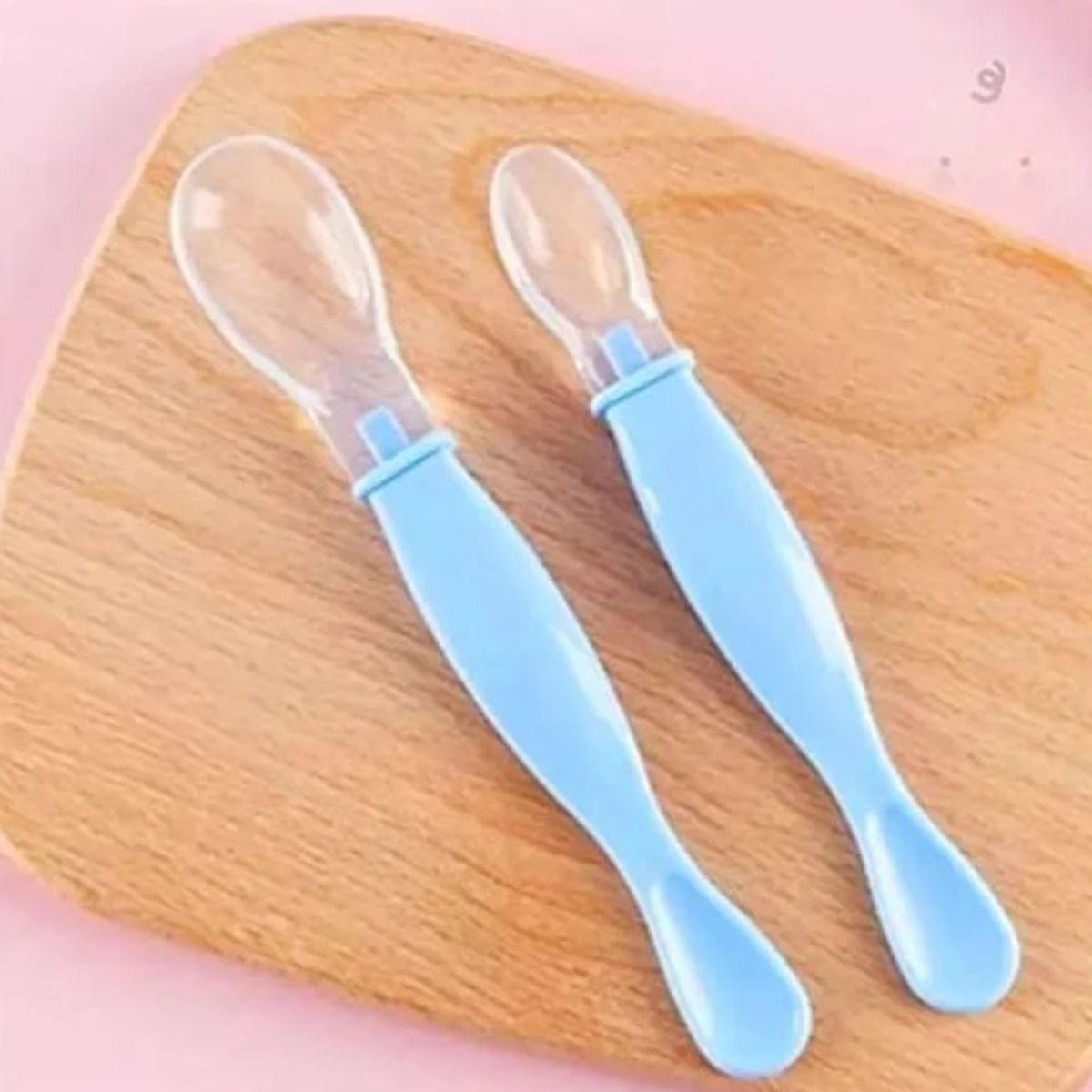 SET 3 CUCHARAS ERGONOMICA SILICONA FLEXIBLE PARA BEBE LAU - 2