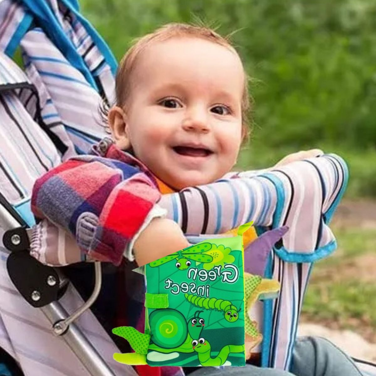 JUGUETE LIBRO DE TELA APRENDIZAJE INTERATIVO BEBE LAU - 6