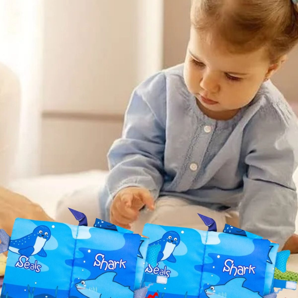 JUGUETE LIBRO DE TELA APRENDIZAJE INTERATIVO BEBE LAU - 9
