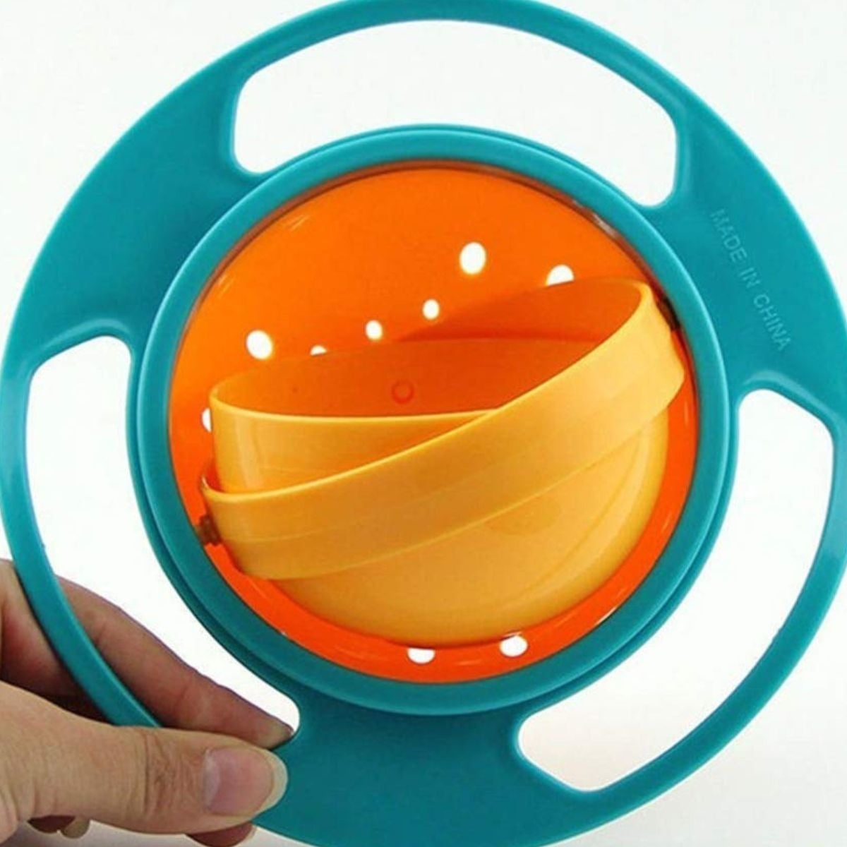 3 SET ALIMENTACION PLATO ANTIDERRAME GIRATORIO BEBE LAU - 6