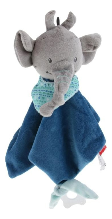 TOALLA MANTA DE APEGO TRANQUILIZANTE CON PELUCHE BEBE LAU - 1