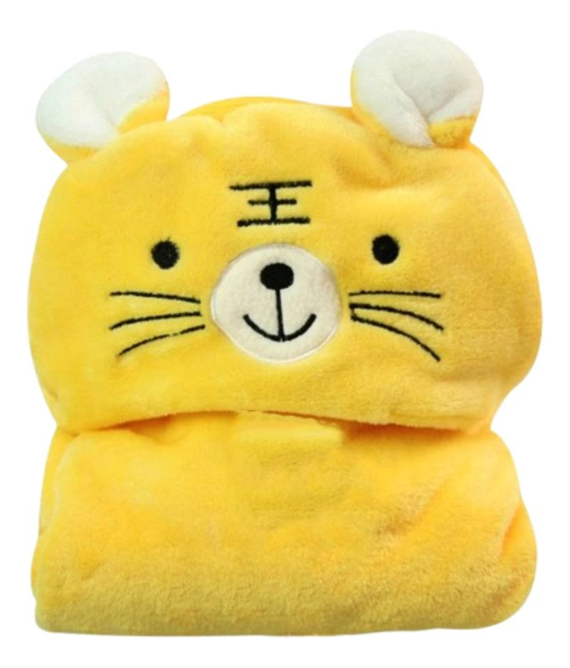 MANTA CON CAPUCHA INFANTIL DISEÑO ANIMALES ABRIGO BEBE LAU - 1