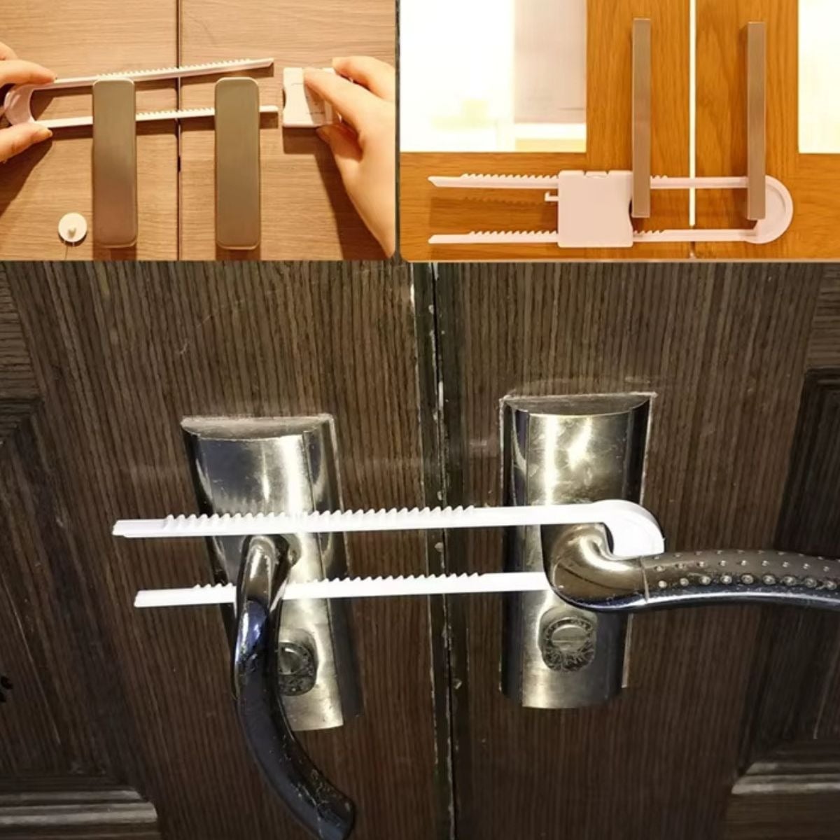 SET 4 CERRADURA SEGURIDAD PUERTA MUEBLE PROTECCION NIÑOS JHN - 7