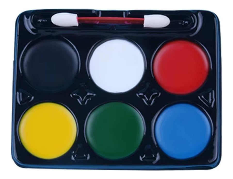 SET 8 MAQUILLAJE FLUORESCENTE ROSTRO CUERPO COLORES JHN - 1