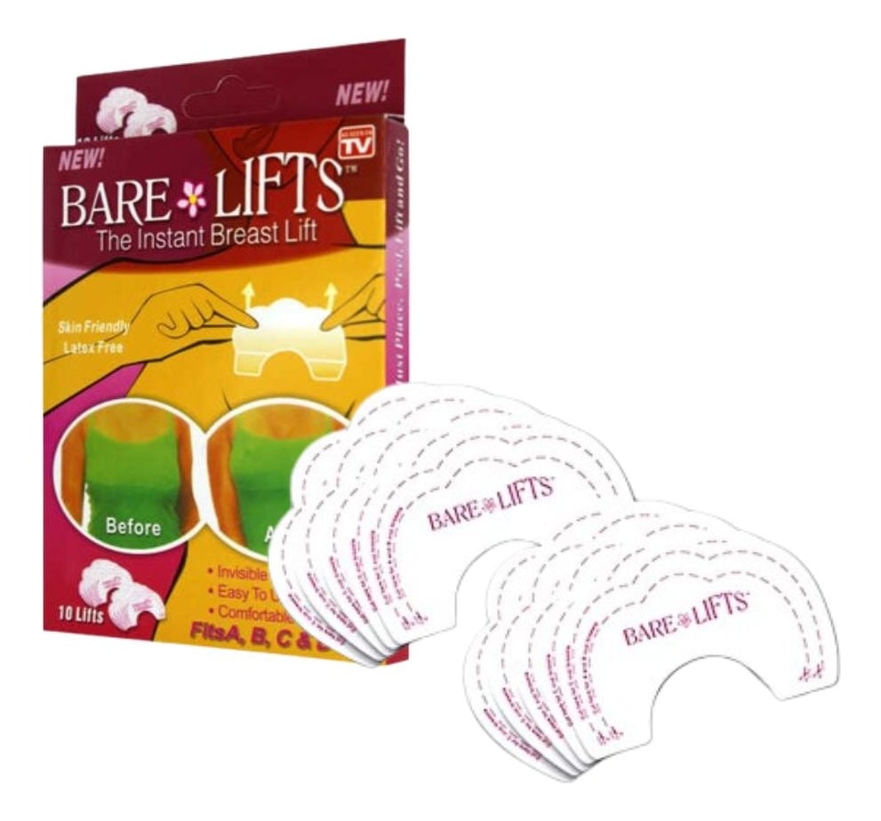 SET 10 PACK PARCHES ADHESIVO LEVANTAMIENTO SENOS LAU - 1