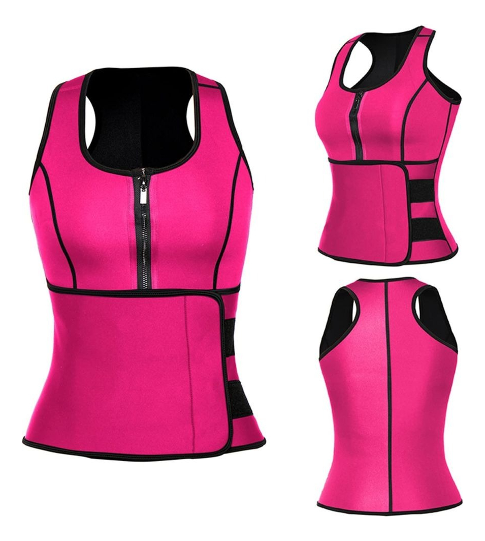 FAJA REDUCTORA AJUSTABLE EFECTO SAUNA TERMICA GYM LAU - 1