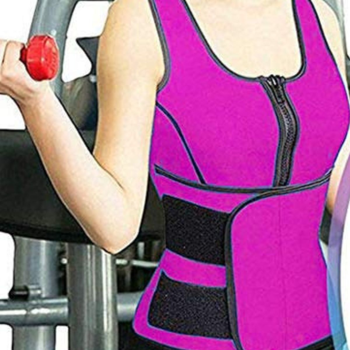 FAJA REDUCTORA AJUSTABLE EFECTO SAUNA TERMICA GYM LAU - 4