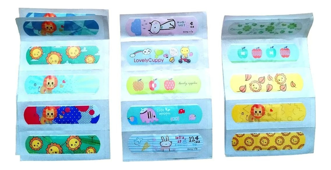 SET 7 PACK PARCHE CURITAS INFANTIL HERIDAS LAU - 1