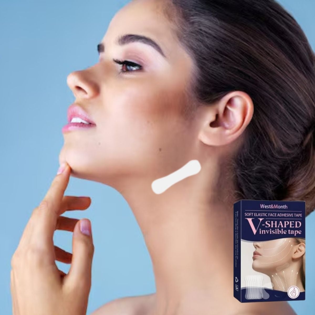 SET 8 PACK PARCHES ESTIRAMIENTO FACIAL INVISIBLE LAU - 2