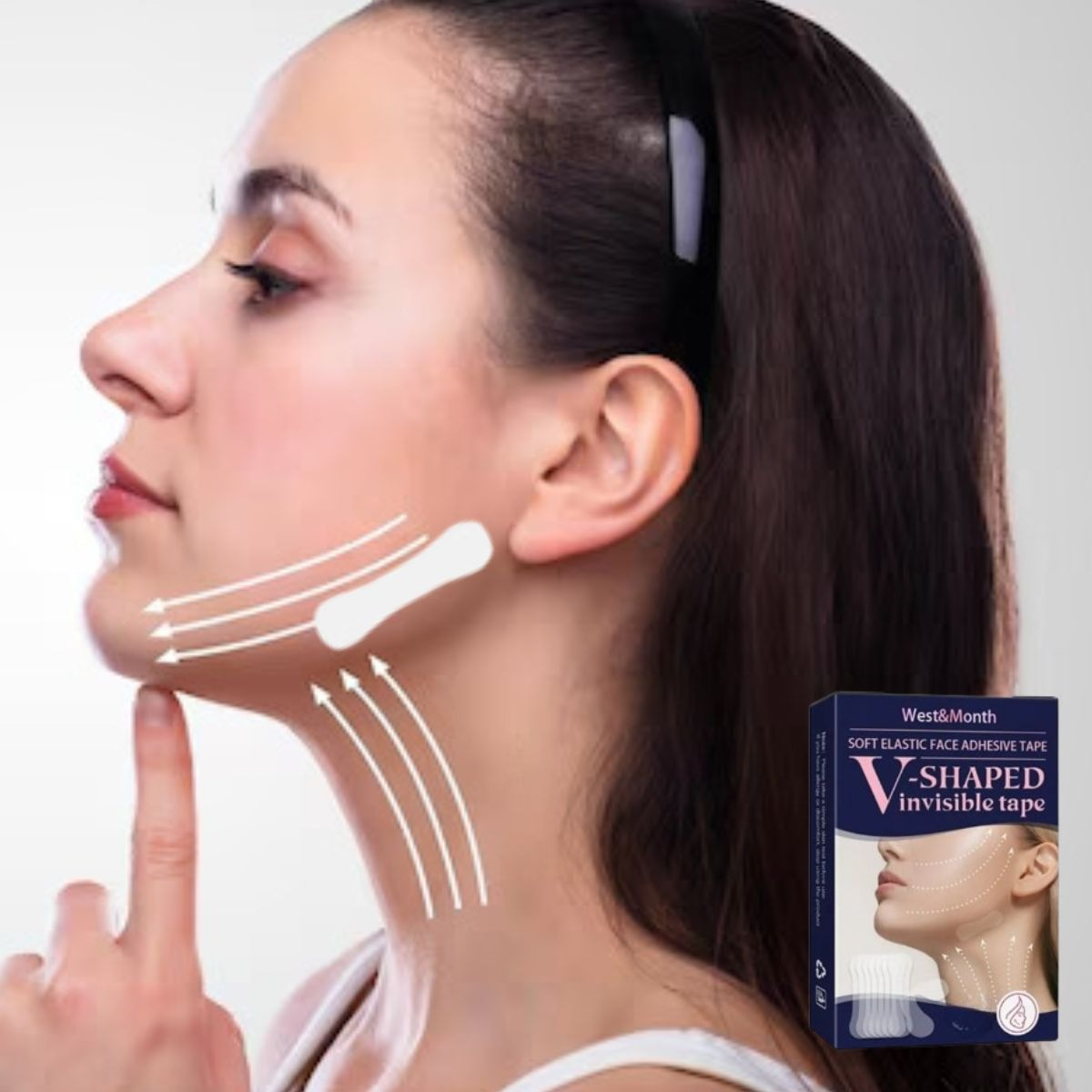 SET 8 PACK PARCHES ESTIRAMIENTO FACIAL INVISIBLE LAU - 5