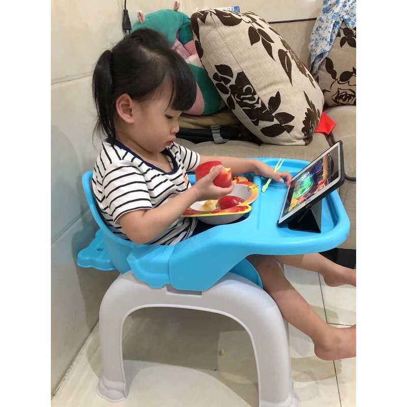 SILLA PLEGABLE PLASTICO PARA BEBE COMER, SALA, BAÑO LAU - 2