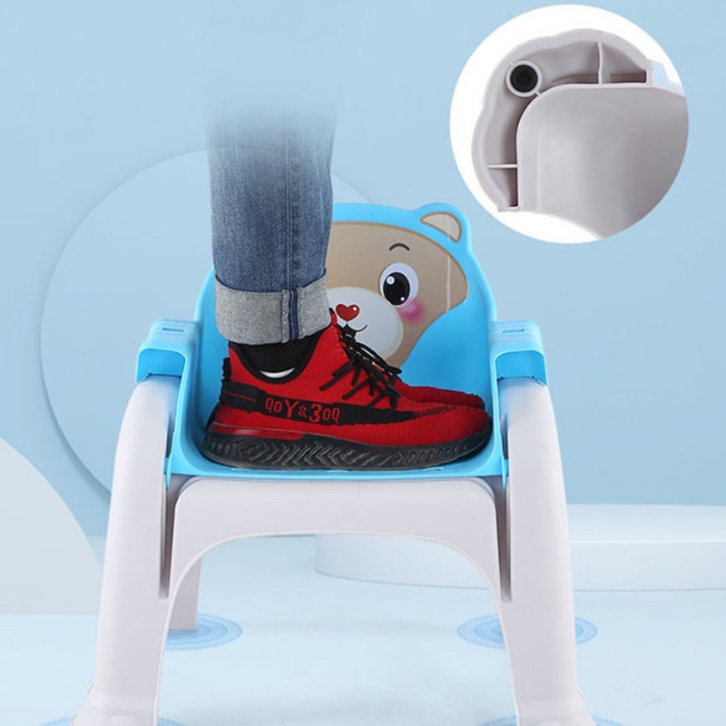 SILLA PLEGABLE PLASTICO PARA BEBE COMER, SALA, BAÑO LAU - 8