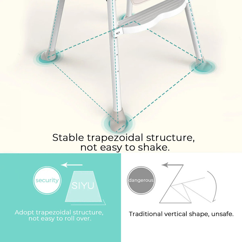 SILLA PARA COMER BEBE DESMONTABLE MULTIFUNCIONAL LAU - 10