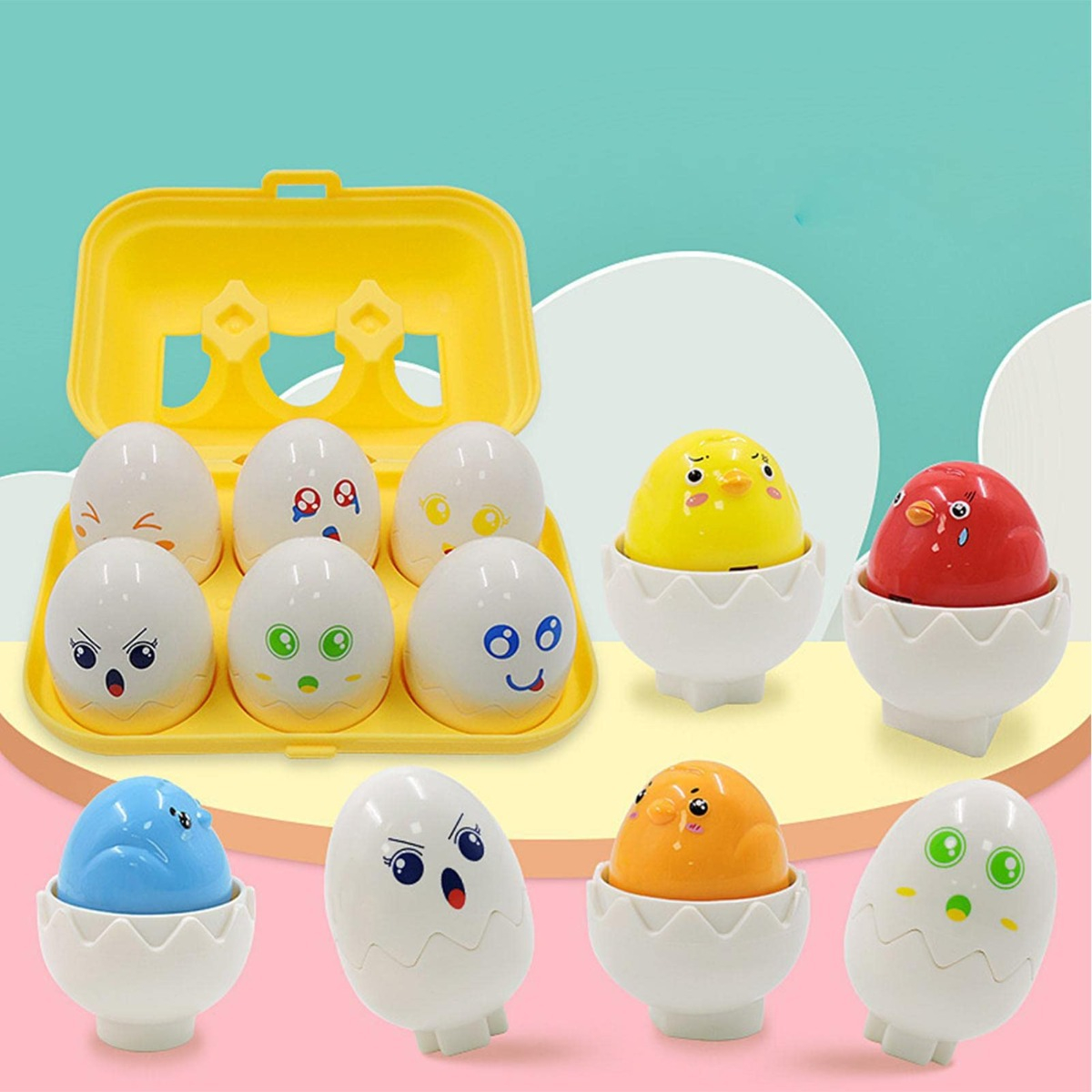 JUGUETE JUEGO DIDACTICO HUEVO SORPRESA NIÑOS BEBES LAU - 4