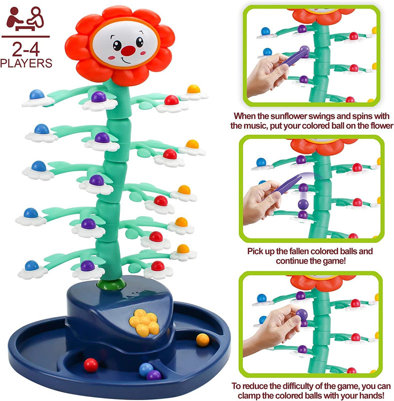 JUGUETE PARA BEBE DIDACTICO GIRASOL GIRATORIO EQUILIBRIO LAU - 5