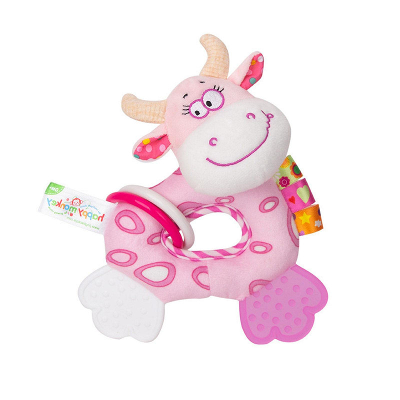 SONAJERO DE MANO SUAVE ANIMAL PELUCHE BEBE LAU - 4