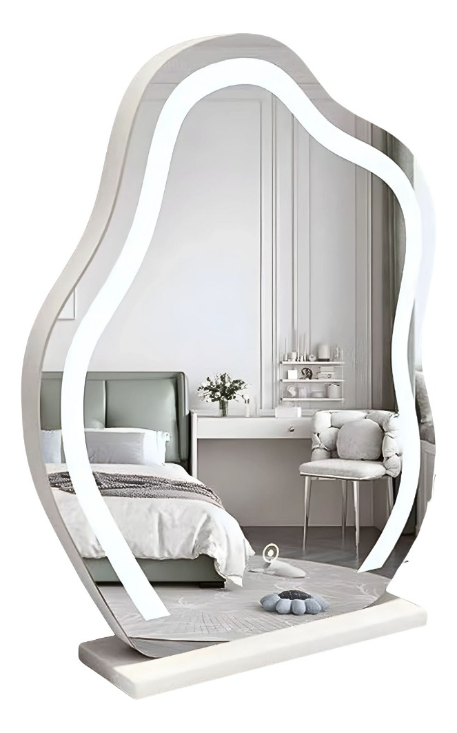 ESPEJO DECORATIVO MAQUILLAJE LUZ MESA TACTIL LED JHN - 3