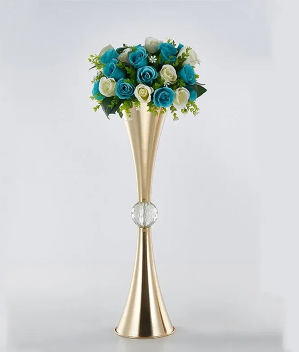 FLORERO DECORATIVO CENTRO MESA FIESTA BODA HOGAR JHN - 2