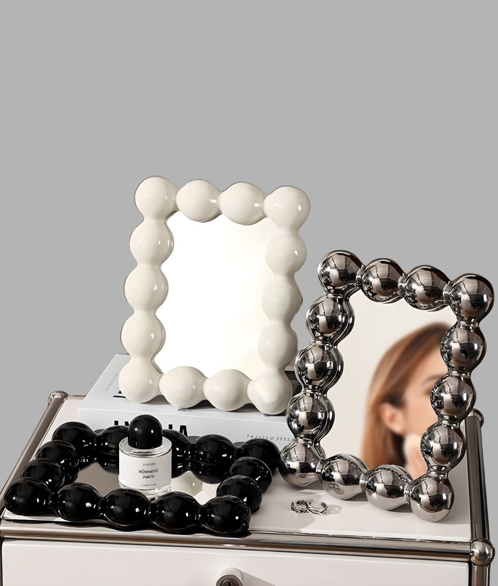 ESPEJO DECORATIVO BURBUJAS MESA MODERNO ESFERAS JHN - 3