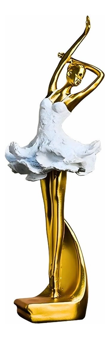 FIGURA DECORATIVA BAILARINA BALLET ESTATUA ADORNO HOGAR JHN - 1