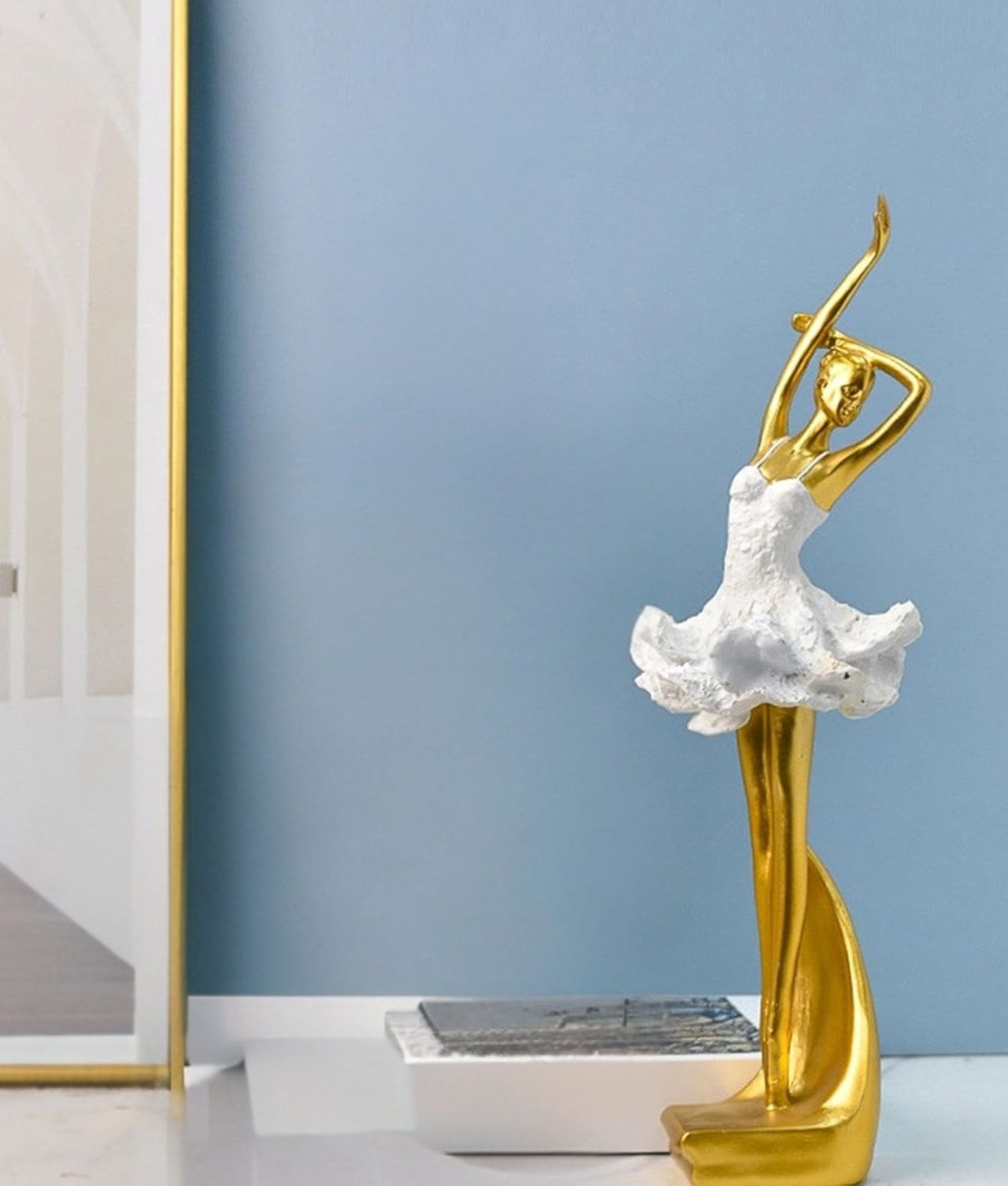 FIGURA DECORATIVA BAILARINA BALLET ESTATUA ADORNO HOGAR JHN - 7